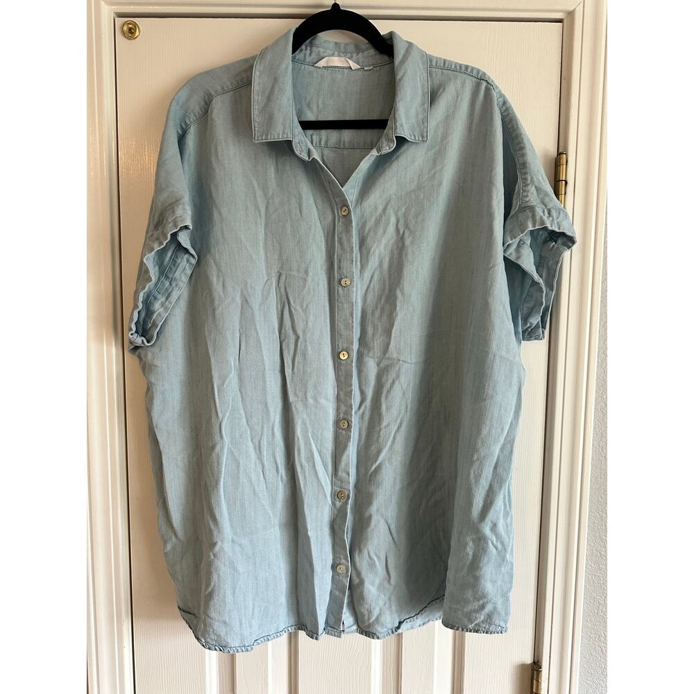 Soft Surroundings Women’s Tencel Camp Style Shirt Size 2XL/3XL
